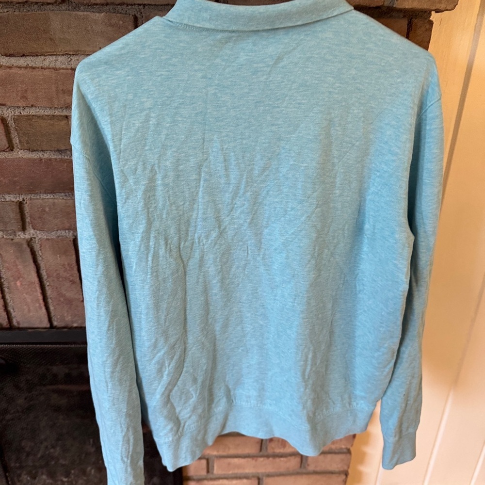 Ralph Lauren Sky Blue Quarter-Zip Pullover - Picture 5 of 5